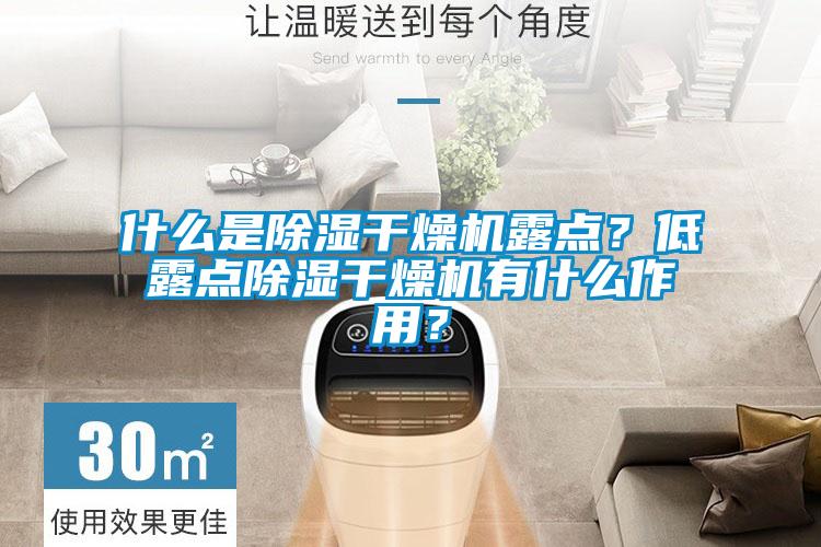 什么是除濕干燥機露點？低露點除濕干燥機有什么作用？