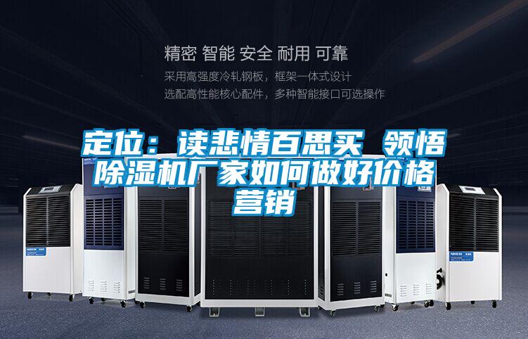 定位：讀悲情百思買(mǎi) 領(lǐng)悟除濕機(jī)廠家如何做好價(jià)格營(yíng)銷(xiāo)