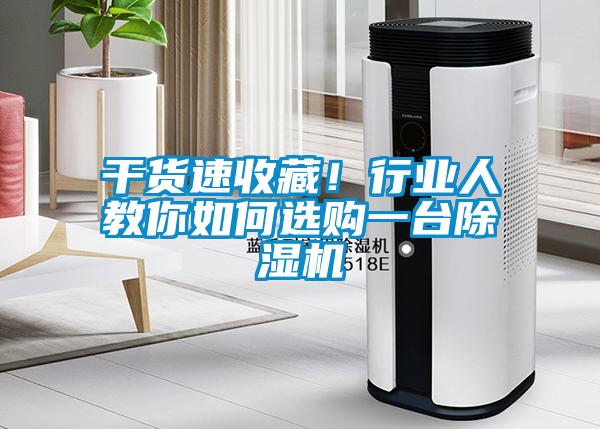 干貨速收藏！行業(yè)人教你如何選購一臺除濕機(jī)