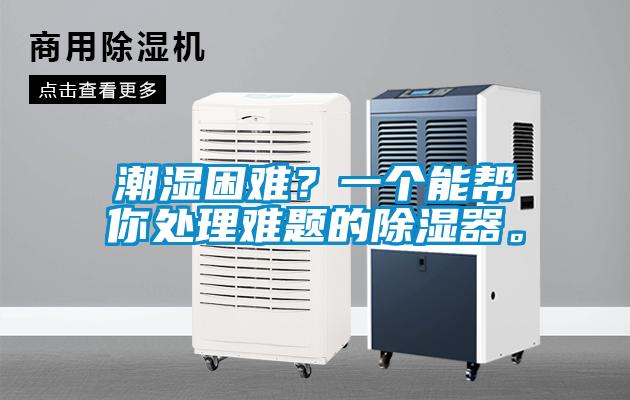 潮濕困難？一個能幫你處理難題的除濕器。