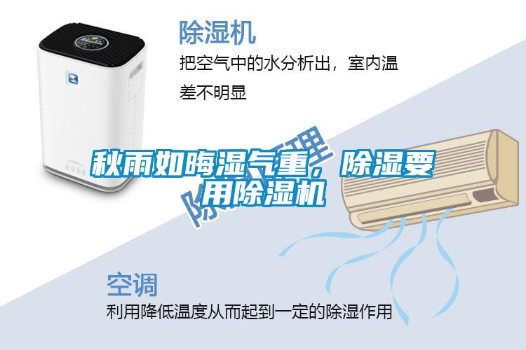 秋雨如晦濕氣重，除濕要用除濕機(jī)