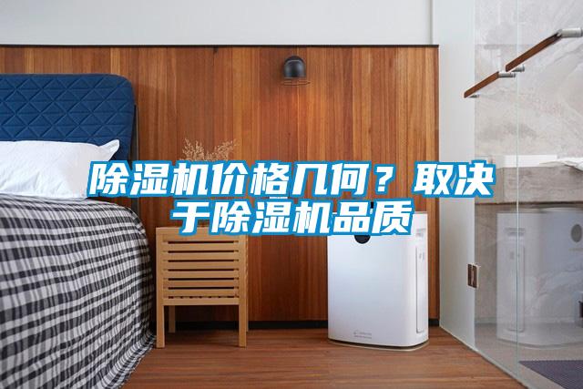 除濕機(jī)價(jià)格幾何？取決于除濕機(jī)品質(zhì)