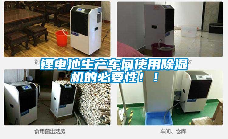 鋰電池生產(chǎn)車間使用除濕機(jī)的必要性??！