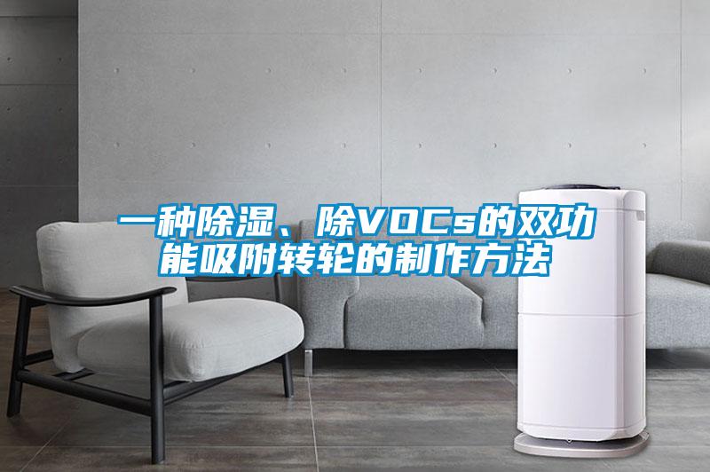 一種除濕、除VOCs的雙功能吸附轉(zhuǎn)輪的制作方法