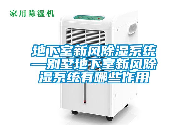 地下室新風除濕系統(tǒng)—別墅地下室新風除濕系統(tǒng)有哪些作用
