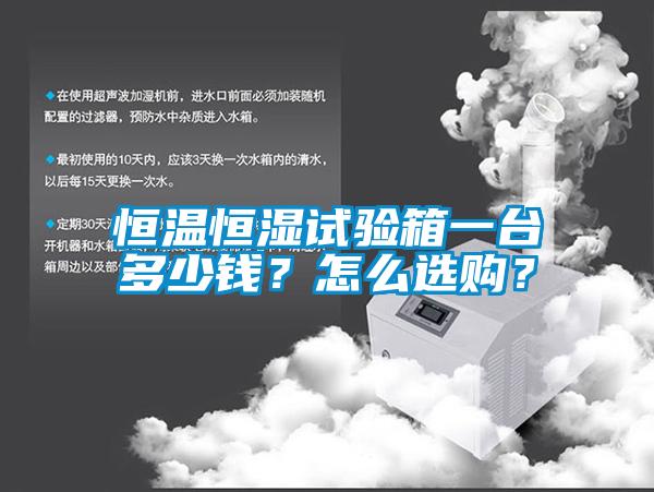 恒溫恒濕試驗(yàn)箱一臺多少錢？怎么選購？