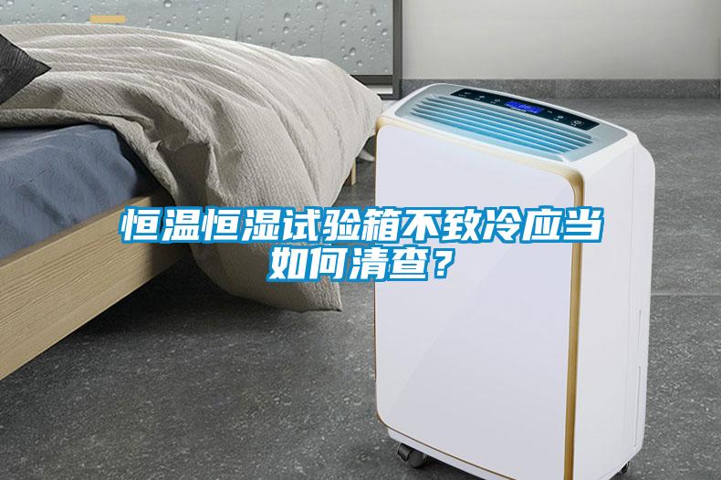 恒溫恒濕試驗箱不致冷應當如何清查？