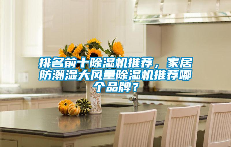 排名前十除濕機推薦，家居防潮濕大風量除濕機推薦哪個品牌？