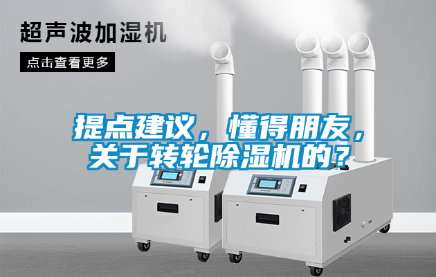 提點建議，懂得朋友，關于轉(zhuǎn)輪除濕機的？