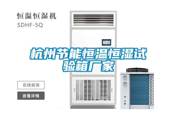 杭州節(jié)能恒溫恒濕試驗箱廠家