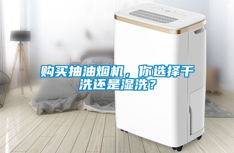 購(gòu)買(mǎi)抽油煙機(jī)，你選擇干洗還是濕洗？
