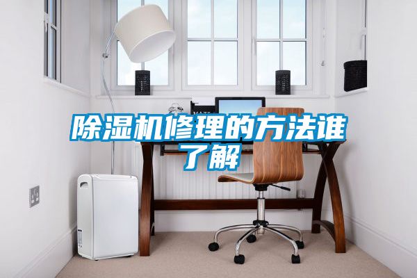 除濕機(jī)修理的方法誰了解
