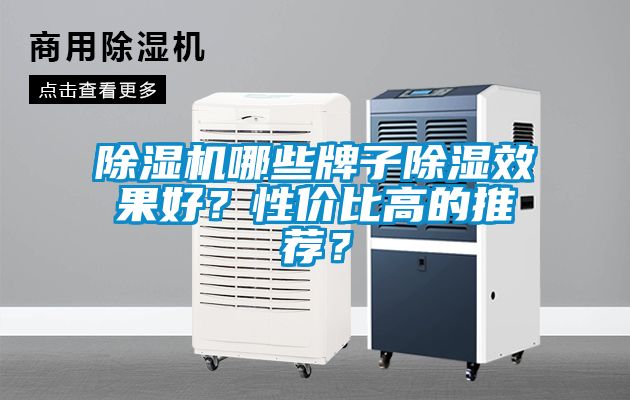 除濕機(jī)哪些牌子除濕效果好？性價(jià)比高的推薦？