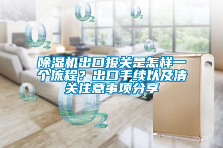 除濕機(jī)出口報(bào)關(guān)是怎樣一個流程？出口手續(xù)以及清關(guān)注意事項(xiàng)分享
