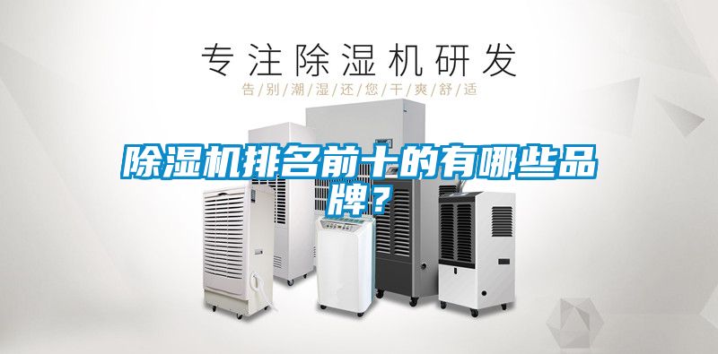 除濕機排名前十的有哪些品牌？
