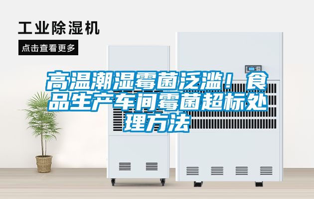 高溫潮濕霉菌泛濫！食品生產(chǎn)車間霉菌超標(biāo)處理方法